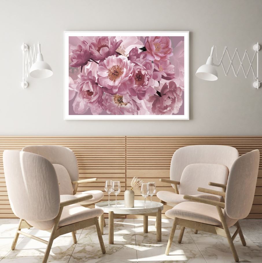 Peony Flower Closeup Photograph Home Decor Premium Quality Poster Print Choose Your Sizes