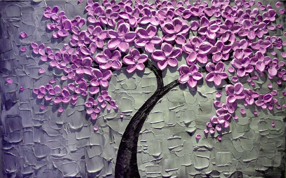 Pink Flower Tree 3D Design Home Decor Premium Quality Poster Print Choose Your Sizes