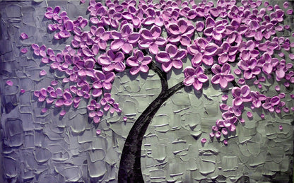 Pink Flower Tree 3D Design Home Decor Premium Quality Poster Print Choose Your Sizes