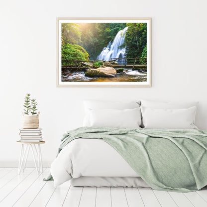 Stunning Waterfall Scenery View Home Decor Premium Quality Poster Print Choose Your Sizes