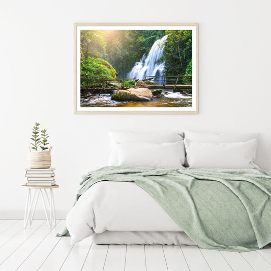 Stunning Waterfall Scenery View Home Decor Premium Quality Poster Print Choose Your Sizes