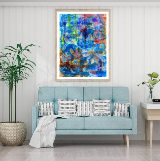 Colorful Abstract Watercolor Art Home Decor Premium Quality Poster Print Choose Your Sizes