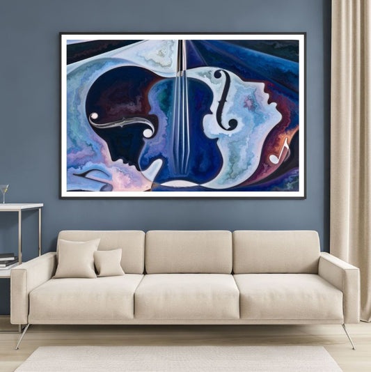 Colorful Faces Abstract Design Home Decor Premium Quality Poster Print Choose Your Sizes