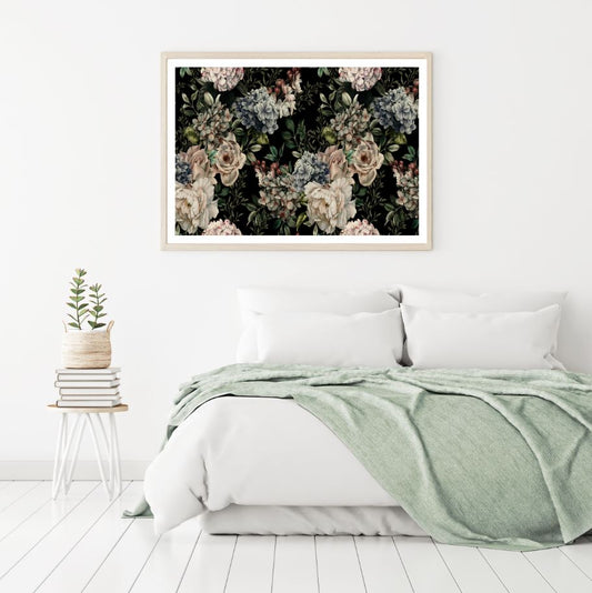Colorful Flowers Watercolor Painting Home Decor Premium Quality Poster Print Choose Your Sizes