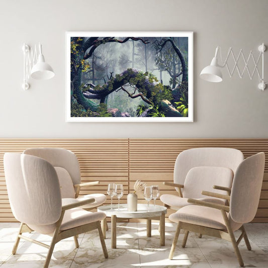 Deep Forest Digital Painting Home Decor Premium Quality Poster Print Choose Your Sizes