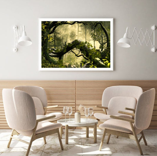 Deep Forest Digital Painting Home Decor Premium Quality Poster Print Choose Your Sizes