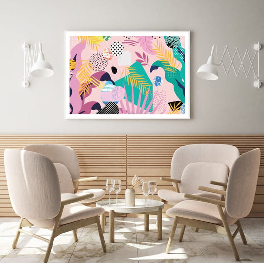 Colorful Abstract Shapes Design Home Decor Premium Quality Poster Print Choose Your Sizes