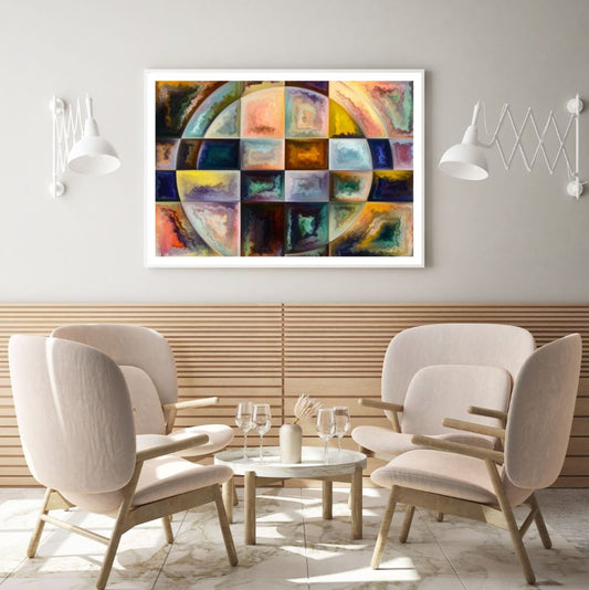 Colorful Abstract Shapes Design Home Decor Premium Quality Poster Print Choose Your Sizes