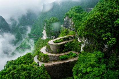 Wallpaper Murals Peel and Stick Removable Stunning Road on Hill with Nature Scenery Photograph High Quality