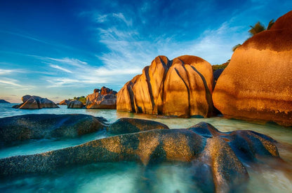 Wallpaper Murals Peel and Stick Removable Stunning Beach with Rocks Photograph High Quality