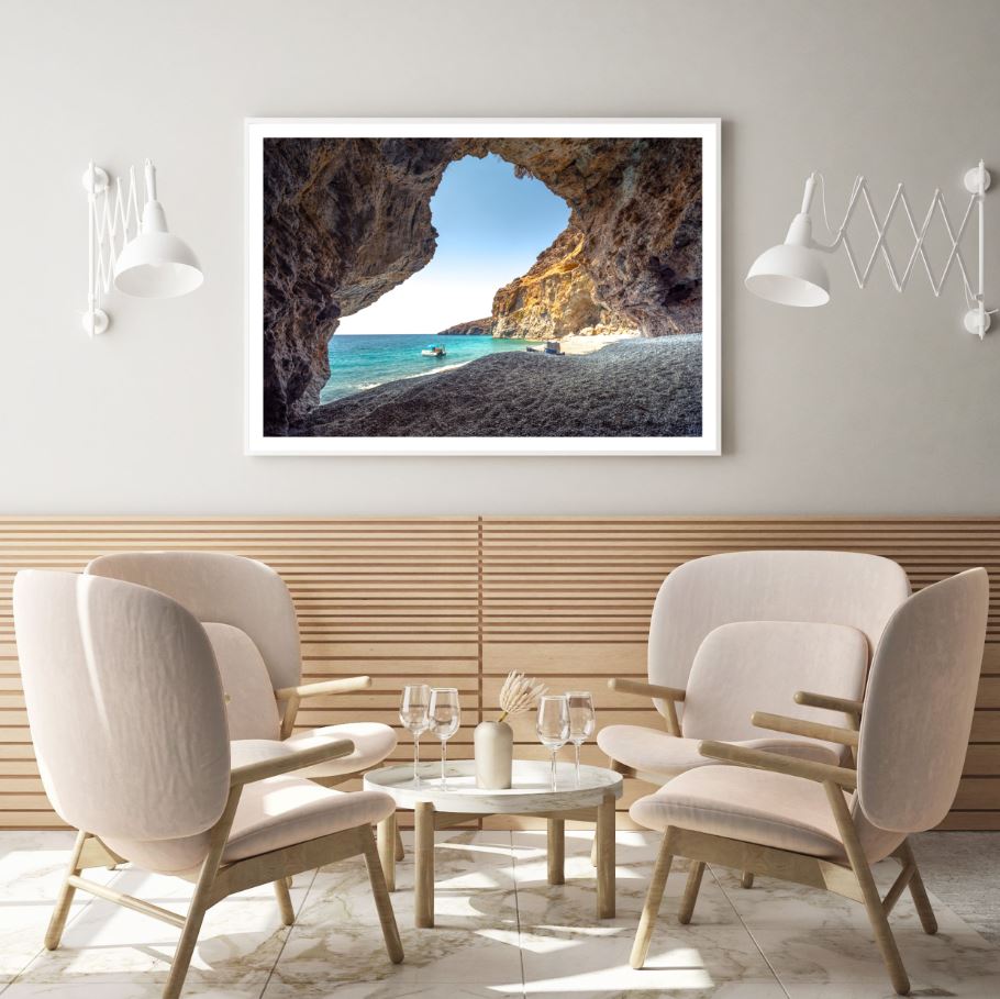 Sea Cave Scenery Photograph Home Decor Premium Quality Poster Print Choose Your Sizes