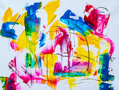 Colorful Abstract Painting Print 100% Australian Made