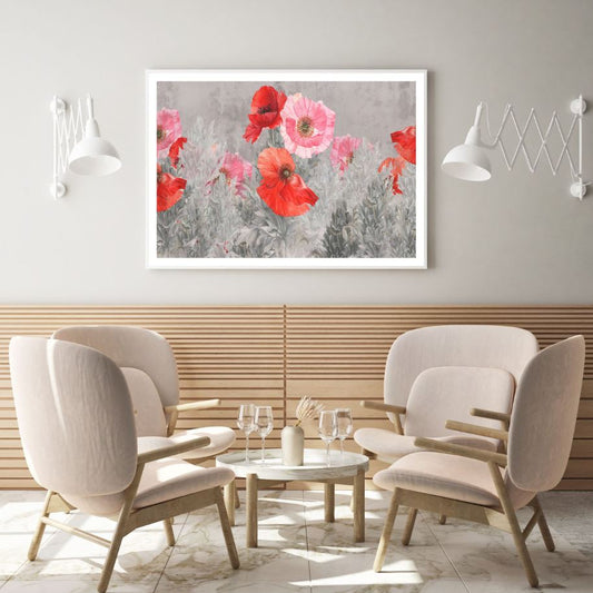Colorful Flowers Watercolor Paint Home Decor Premium Quality Poster Print Choose Your Sizes