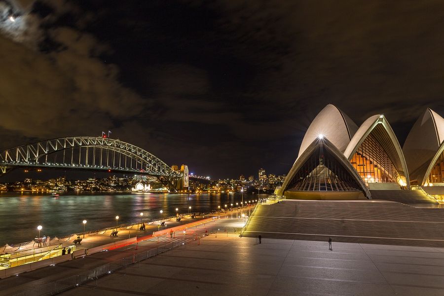Sydney Opera House, Australia Night View Photograph Print 100% Australian Made