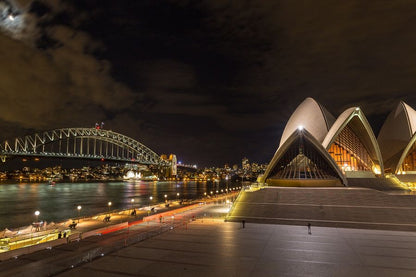 Sydney Opera House, Australia Night View Photograph Print 100% Australian Made
