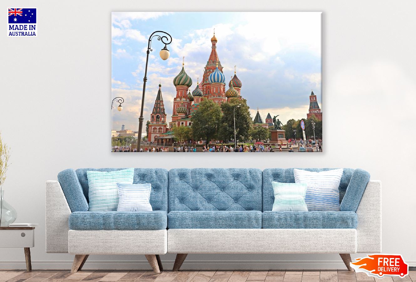 St. Basil's Cathedral in Moscow, Russia Print 100% Australian Made