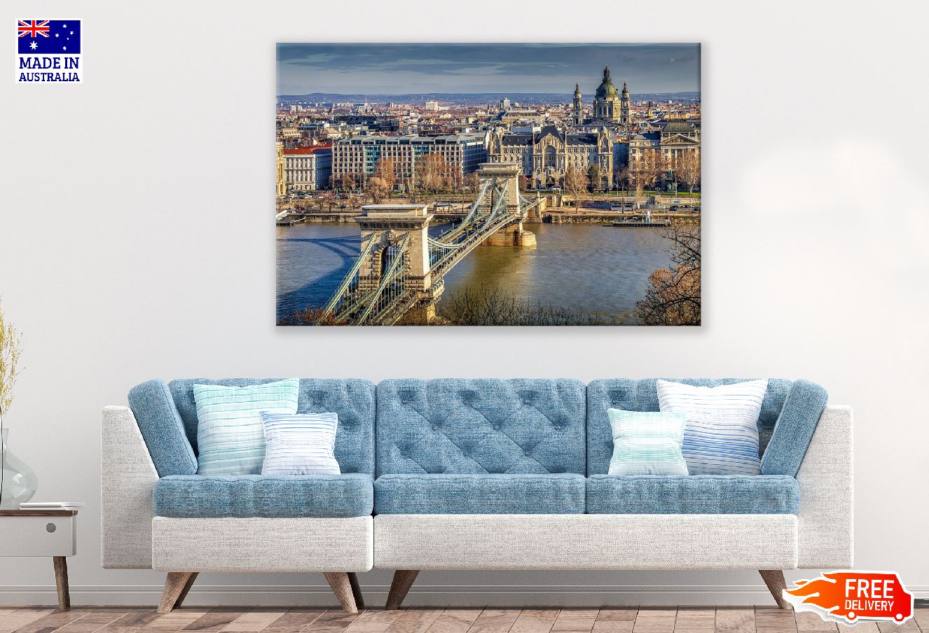 Szechenyi Chain Bridge, Hungary Photograph Print 100% Australian Made