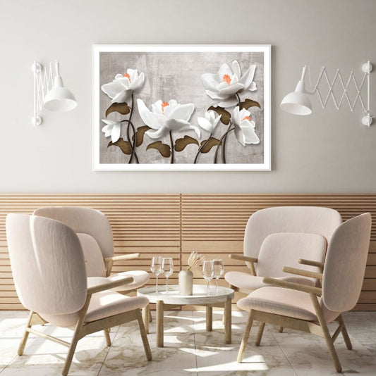 Colorful Flowers 3D Design Home Decor Premium Quality Poster Print Choose Your Sizes