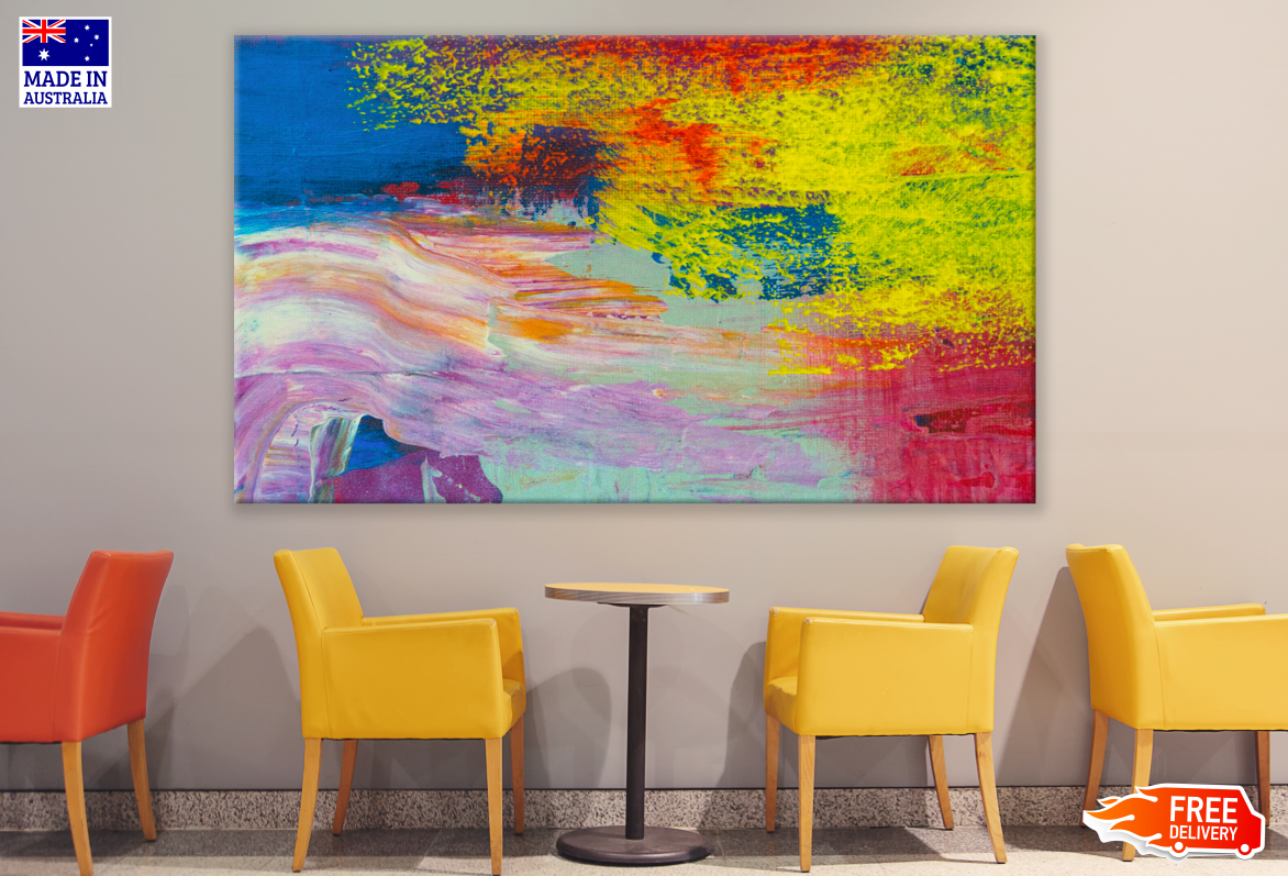 Colourful Abstract Painting Print 100% Australian Made