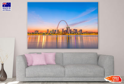 St. Louis, Missouri, USA at Sunset Photograph Print 100% Australian Made