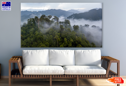 Forest Sky view Mist Print 100% Australian Made