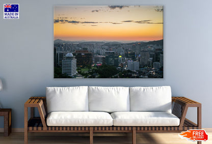 Myeongdong, Seoul, Korea, Sunset Photograph Print 100% Australian Made
