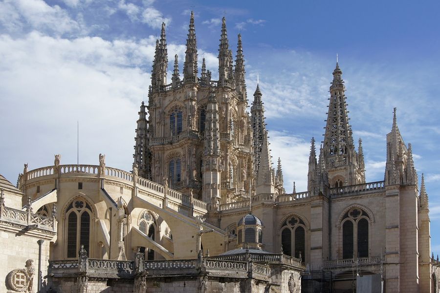 Cathedral of Saint Mary of Burgos & Blue Sky Photograph Print 100% Australian Made