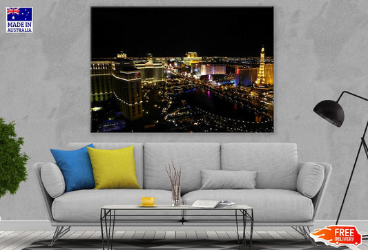 Cosmopolitan of Las Vegas Night View Photograph Print 100% Australian Made