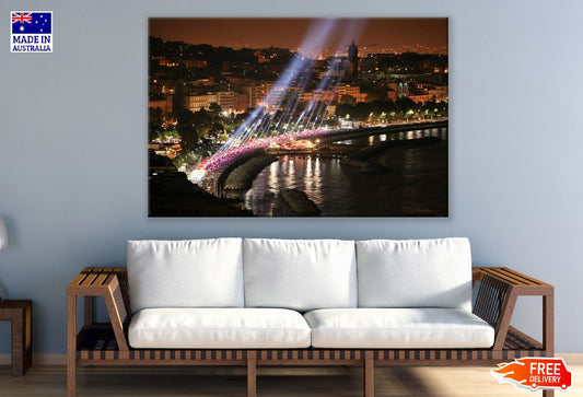 Napoli Pizza Village Night View Photograph Print 100% Australian Made