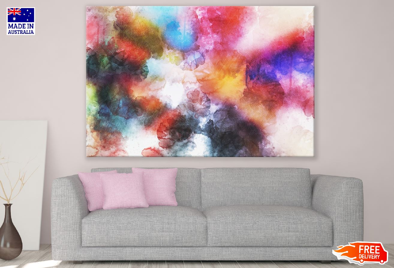 Red Black & Yellow Abstract Design Print 100% Australian Made