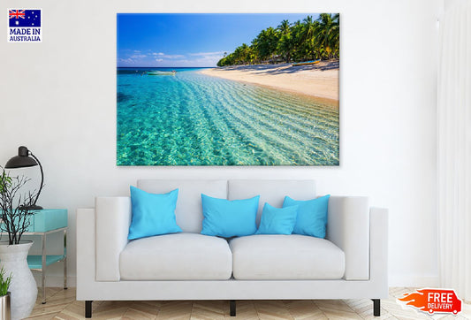 Dravuni Island Beach View Fiji Photograph Print 100% Australian Made