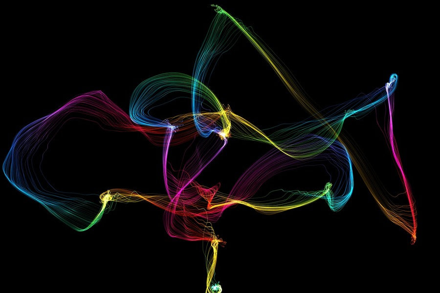 Digital Lines Abstract Design Print 100% Australian Made