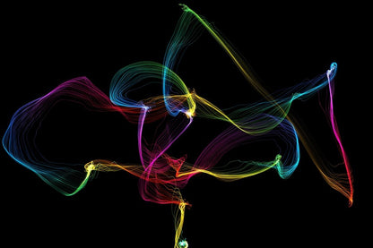 Digital Lines Abstract Design Print 100% Australian Made