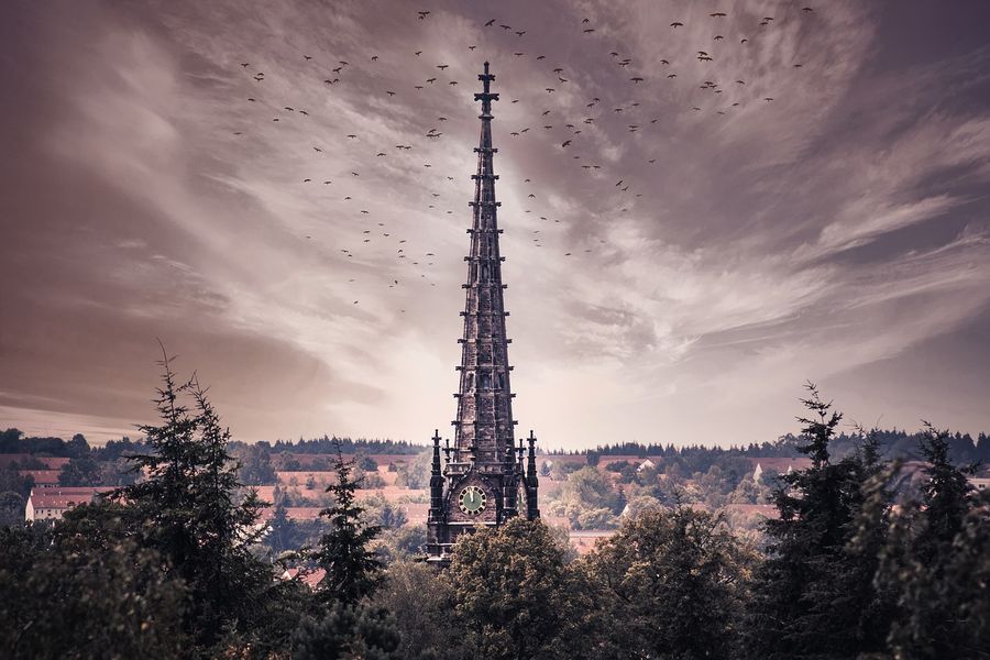 Saint Peter Church's Tower Photograph Print 100% Australian Made