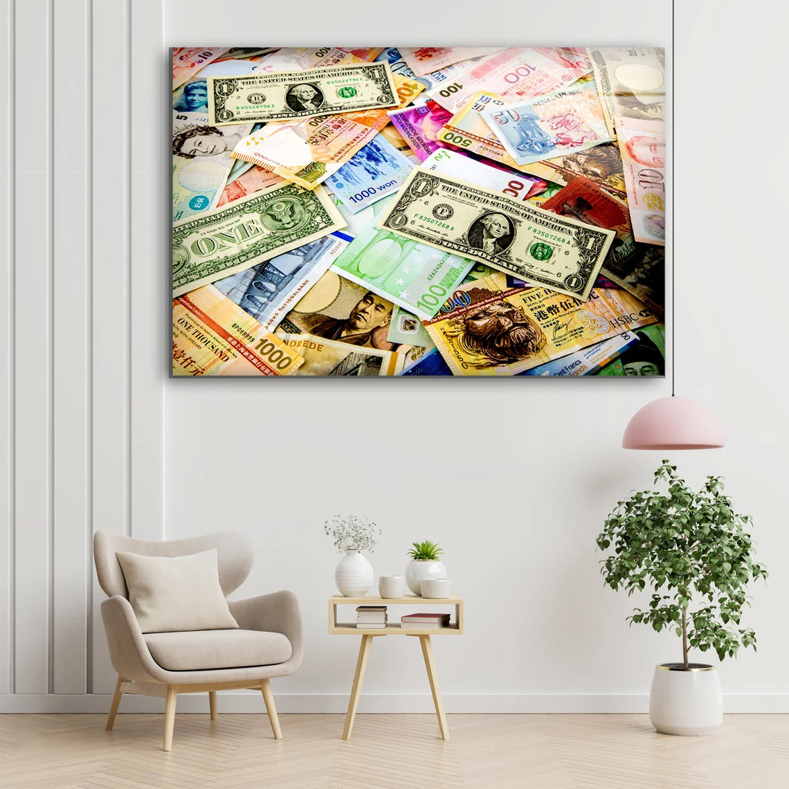 Money Photograph Acrylic Glass Print Tempered Glass Wall Art 100% Made in Australia Ready to Hang