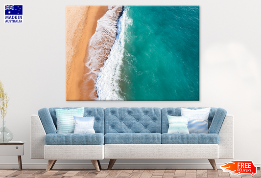 Sea Shore & Sea Aerial View Photograph Print 100% Australian Made