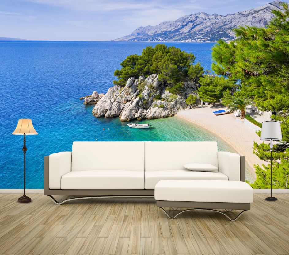 Wallpaper Murals Peel and Stick Removable Stunning Island Beach View High Quality