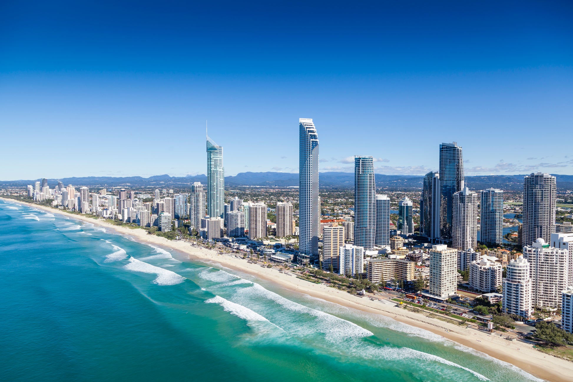 Stunning City with Beach Photograph Print 100% Australian Made