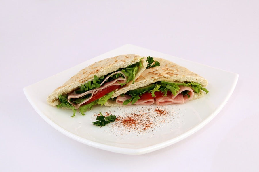 Pita Bread with Salad Photograph Print 100% Australian Made