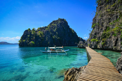 Pier on Sea Palawan, Philippines Photograph Print 100% Australian Made