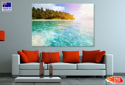 Crystal Sea Water Island Scenery Photograph Print 100% Australian Made