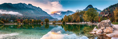 Panoramic Canvas Triglav Park Scenery View Photograph High Quality 100% Australian Made Wall Canvas Print Ready to Hang