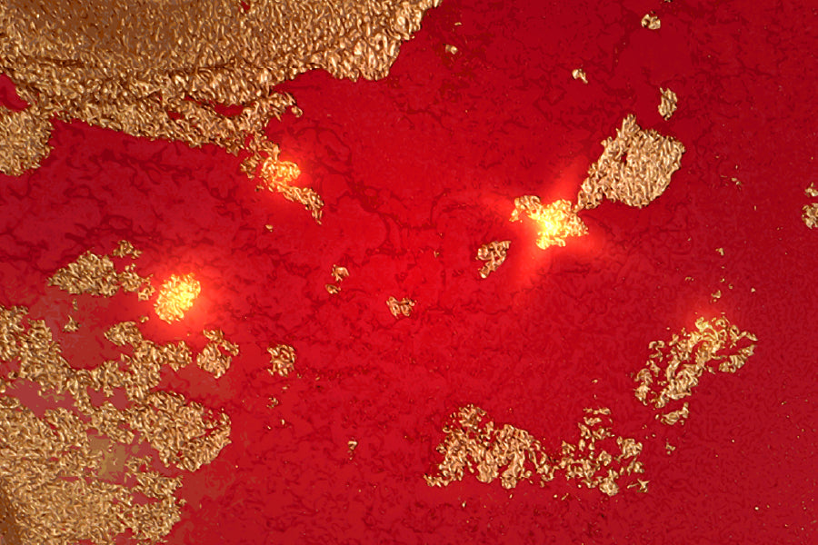Dark Red & Gold Abstract Design Home Decor Premium Quality Poster Print Choose Your Sizes