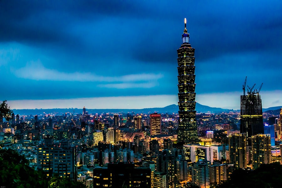 Taipei. Taiwan city Skyline at Night Phtograph Print 100% Australian Made