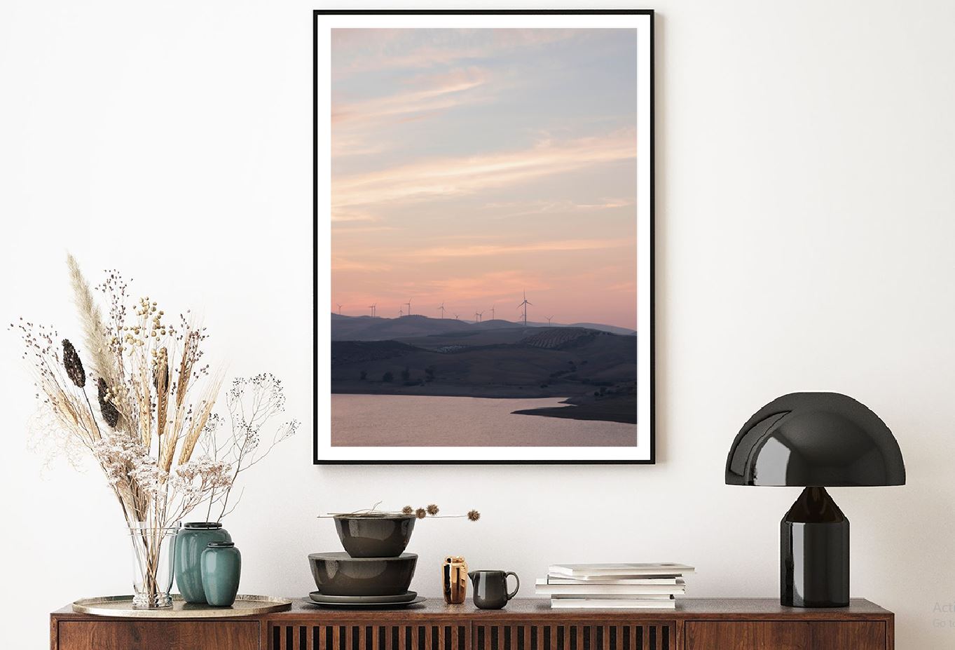 River & Hills Sunrise Scenery View Photograph Home Decor Premium Quality Poster Print Choose Your Sizes