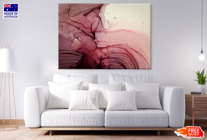 Pink & White Abstract Design Print 100% Australian Made