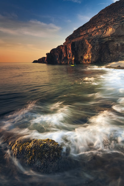 Seascape Rocks Sunset Scenery Photograph Print 100% Australian Made