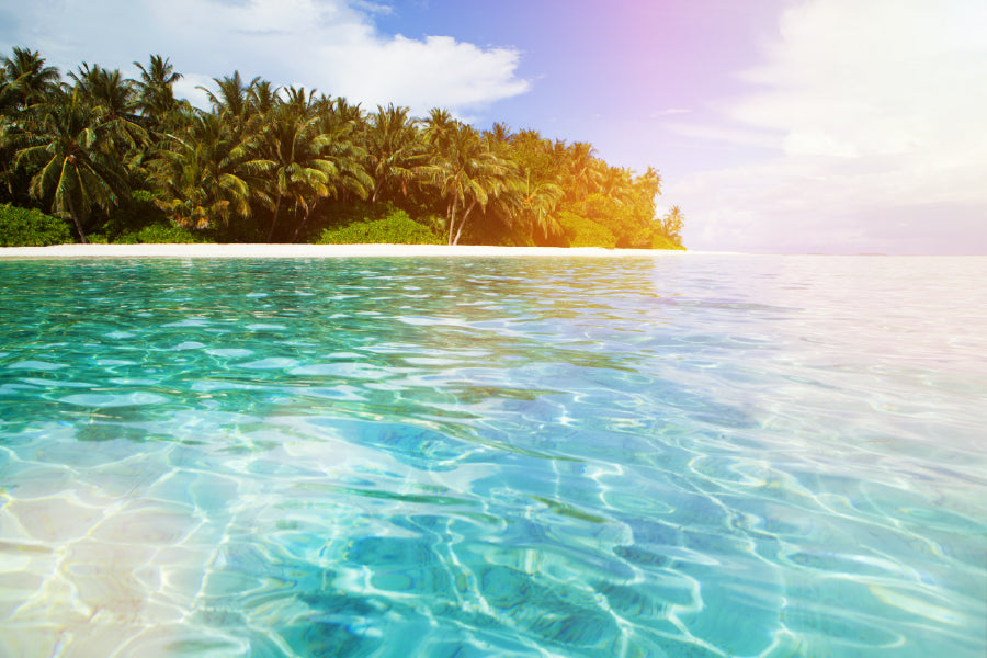 Crystal Sea Water Island Scenery Photograph Home Decor Premium Quality Poster Print Choose Your Sizes