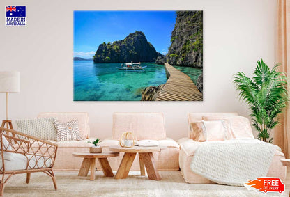 Pier on Sea Palawan, Philippines Photograph Print 100% Australian Made