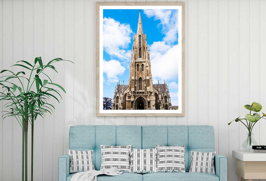 Church of Otago with Blue Sky View Photograph Home Decor Premium Quality Poster Print Choose Your Sizes